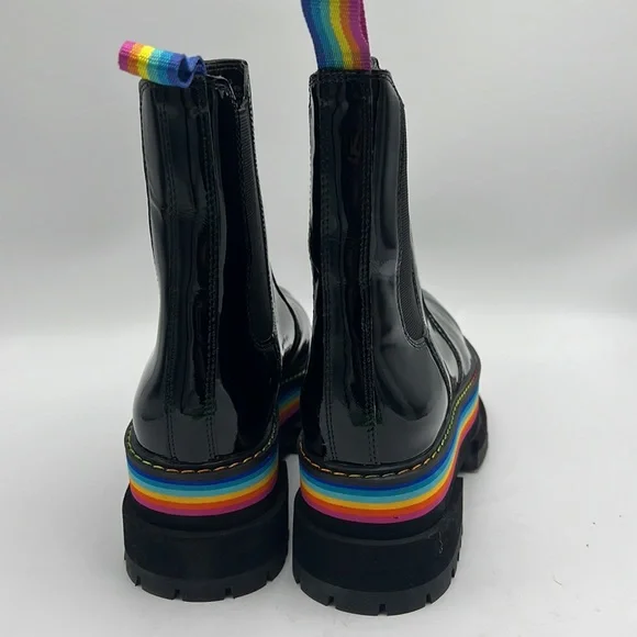 Kurt Geiger women's Birdie Rainbow Platform Chelsea Boots size 7.5 38.5 euro - Picture 2 of 7